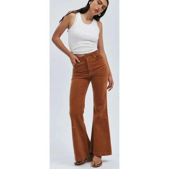 ROLLA'S Pants - ROLLA'S Eastcoast Flare Caramel Cord Size 26/Aussie 8